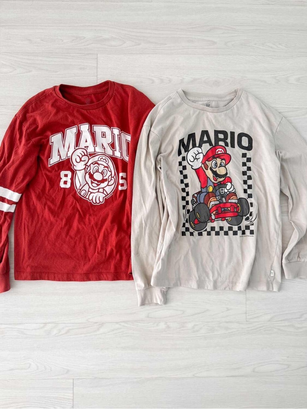 gap boys super mario long sleeves